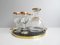 Caraffa in vetro con bicchieri da liquore e vassoio, Francia, anni '50, set di 8, Immagine 3