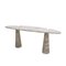 White Carrara Marble Eros Console Table by Angelo Mangiarotti for Skipper, Italy 2