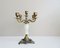 Italian Candlestick in Onyx and Metal, 1970s 2