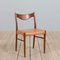 Danish Gs60 60s by Arne Wahl Iversen for Glycinate Chair Factory, 1960s, Set of 4 4