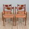 Gs60 60s danesas de Arne Wahl Iversen para Glycinate Chair Factory, años 60. Juego de 4, Imagen 1