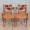 Gs60 60s par Arne Wahl Iversen pour Glycinate Chair Factory, Danemark, 1960s, Set de 4 1