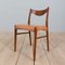Danish Gs60 60s by Arne Wahl Iversen for Glycinate Chair Factory, 1960s, Set of 4, Image 8
