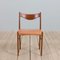 Danish Gs60 60s by Arne Wahl Iversen for Glycinate Chair Factory, 1960s, Set of 4, Image 5