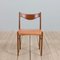 Gs60 60s danesas de Arne Wahl Iversen para Glycinate Chair Factory, años 60. Juego de 4, Imagen 5