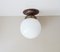 Ball Ceiling Lamp in Glass, 1950s 1