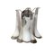 Transparent and White “Selle ” Murano Glass Wall Sconces from Murano Glass, Set of 2, Image 1