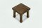 Brutalist Side Table in Solid Oak, 1960s 1