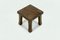 Tavolino brutalista in legno di quercia massiccio, anni '60, Immagine 1