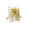 Transparent and Gold “Selle ” Murano Glass Wall Sconces from Murano Glass, Set of 2 1