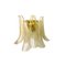 Transparent and Gold “Selle ” Murano Glass Wall Sconces from Murano Glass, Set of 2, Image 1