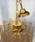 Lámpara de araña "Selle" de cristal de Murano transparente y dorado de Murano Glass, Imagen 4