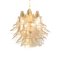 Transparent and Gold “Selle ” Murano Glass Chandelier from Murano Glass 3