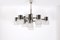 Italian Chandelier in Chrome Glass by Gaetano Sciolari for Mazzega, 1970s, Image 1