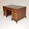 Pedestal Desk with Leather Top, 1930s 7