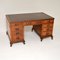 Pedestal Desk with Leather Top, 1930s, Image 1