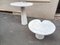 White Marble Eros Coffee Table by Angelo Mangiarotti for Skipper, 1980s, Set of 2 4