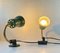 Adjustable Scandinavian Wall Lamps in Green Metal and Brass, 1970s, Set of 2, Image 5