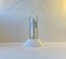 Vintage Danish Minimalist Pendant Lamp in White from Lyfa, 1970s, Image 1