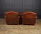 French Club Chairs in Leather, 1940, Set of 2 10