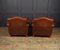 French Club Chairs in Leather, 1940, Set of 2, Image 10