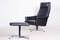 Czechian Bauhaus Swivel Lounge Chair with Foot Stool in Vegan Leather, 1960s, Set of 2 8