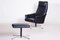 Czechian Bauhaus Swivel Lounge Chair with Foot Stool in Vegan Leather, 1960s, Set of 2 9