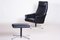 Czechian Bauhaus Swivel Lounge Chair with Foot Stool in Vegan Leather, 1960s, Set of 2, Image 9