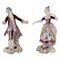 Figurines de Couple Rococo Antiques en Porcelaine, Allemagne, 19ème Siècle, Set de 2 1