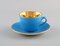 Confetti Mocha Cups With Saucers from Royal Copenhagen / Aluminia, Set of 6 1