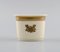 Candelabro Golden Horns, cuenco con tapa y jarrón pequeño de Royal Copenhagen, años 60. Juego de 3, Imagen 6