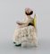 Figura de mujer leyendo de porcelana de Volkstedt Rudolstadt, Alemania, Imagen 6