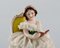 Reading Woman Porcelain Figure from Volkstedt Rudolstadt, Germany, Image 3