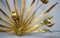 Large Italian Wall Lamp With Leaves & Flowers in Brass, 1960s, Image 5