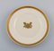 Golden Horns Porcelain Plates from Royal Copenhagen, 1960s, Set of 6 2
