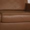 Brown Leather Two-Seater Couch from Ewald Schillig 3