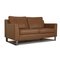 Brown Leather Two-Seater Couch from Ewald Schillig 6