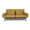 Yellow Plura Leather Two-Seater Couch with Relaxation Function by Rolf Benz 1