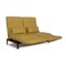 Yellow Plura Leather Two-Seater Couch with Relaxation Function by Rolf Benz 3