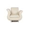 Cream Moon Leather Armchair from Bretz 6