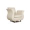 Cream Moon Leather Armchair from Bretz 1