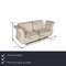 Cream Moon Leather Three Seater Couch from Bretz 2