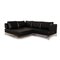 Schwarzes Ecksofa aus Leder von Walter Knoll / Wilhelm Knoll 3