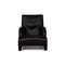 Black Oriente Leather Armchair and Pouf by Antonio Citterio for B&b Italia / C&b Italia, Set of 2 11