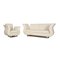 Cream Moon Leather Sofa and Armchair from Bretz, Set of 2 1