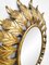 Mid-Century French Gold Gilded Leaf Sunburst Mirror 4