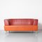 Postmodern Orange Barrel Back Sofa 1