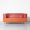 Postmodernes orangefarbenes Sofa 1