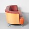 Postmodern Orange Barrel Back Sofa, Image 6