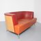 Postmodernes orangefarbenes Sofa 13